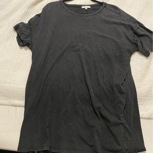 T shirt dress a supply black washed out grey